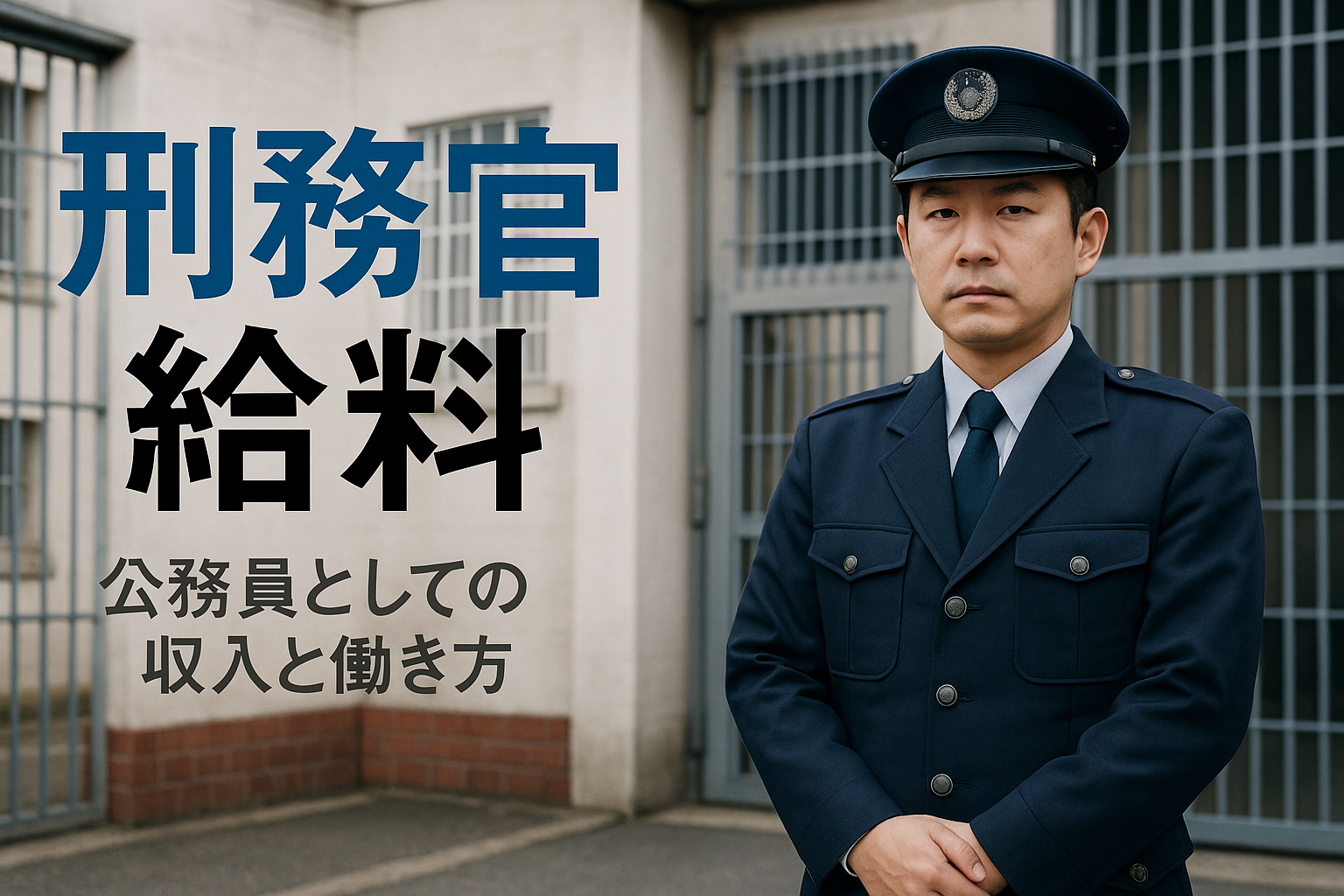 刑務官の給料と年収徹底比較|手当・昇給・仕事内容や他公務員との違いを解説